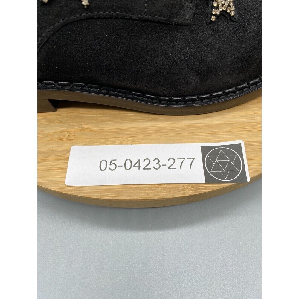 Coach Watts Star Boots Black Sued Side Zip Western Rhinestones G2313 Womens 7 B - Picture 14 of 14